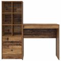 vidaXL Stôl Staré drevo 125,5 x 40 x 127 cm 2 ks