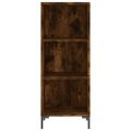 vidaXL Vysoká skrinka dymový dub 34,5x32,5x180 cm spracované drevo