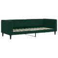 vidaXL Denná posteľ s matracom tmavozelená 80x200 cm zamat