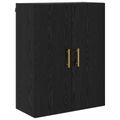 vidaXL Highboard Čierny dub 69,5 x 34 x 180 cm Kompozitné drevo