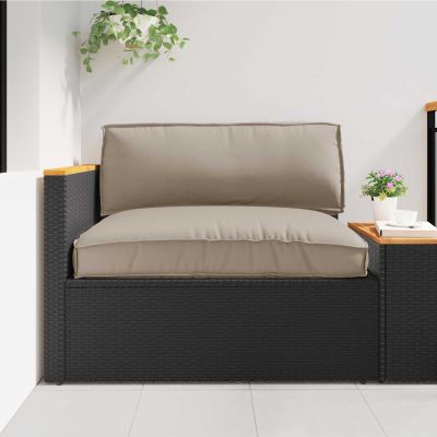 vidaXL Sada vankúšov na palete 2 pcs Sivohnedá Oxfordská látka