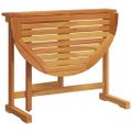 vidaXL Skladací balkónový stôl 90x60x72 cm akáciový masív
