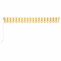 vidaXL Ručne zaťahovacia markíza s LED 600x300 cm žltá a biela