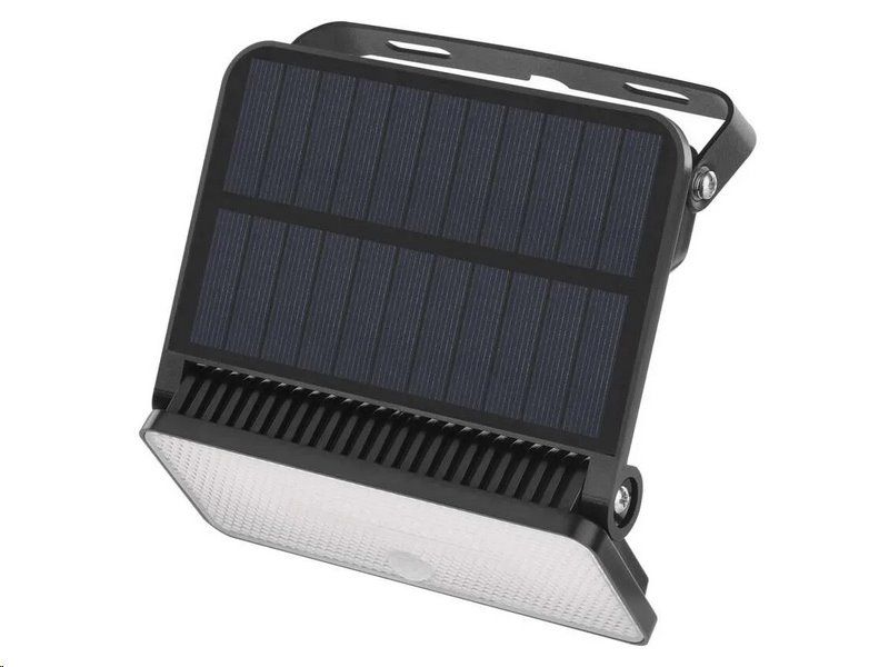 LED solárny reflektor EMOS ZG121S SOLO s pohybovým senzorom, čierny, neutrálne biela