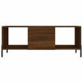 vidaXL Konferenčný stolík hnedý dub 102x50x40 cm kompozitné drevo