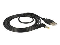 USB/napájací kábel - USB (samec) na DC jack 4,0 x 1,7 mm (samec) pravouhlý - 5 V - 1.5 m