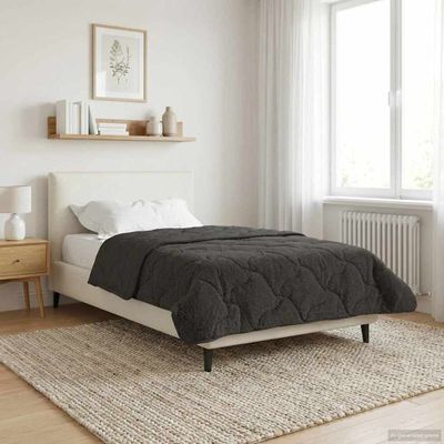 vidaXL Letná prikrývka Antracit 155 x 220 cm Mikrofáza a Teddy fleece