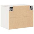 vidaXL Nástenné skrinky biele 45x30x35 cm masívne borovicové drevo