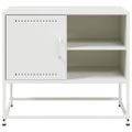 vidaXL TV skrinka biela 68x39x60,5 cm oceľ