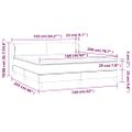 vidaXL Boxspring posteľ s matracom zelená 160x200 cm látka