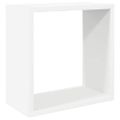vidaXL Nástenné police 4 ks biele a dub sonoma 30x15x30 cm