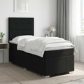 vidaXL Posteľ boxspring s matracom Čierna 90 x 200 cm Látka
