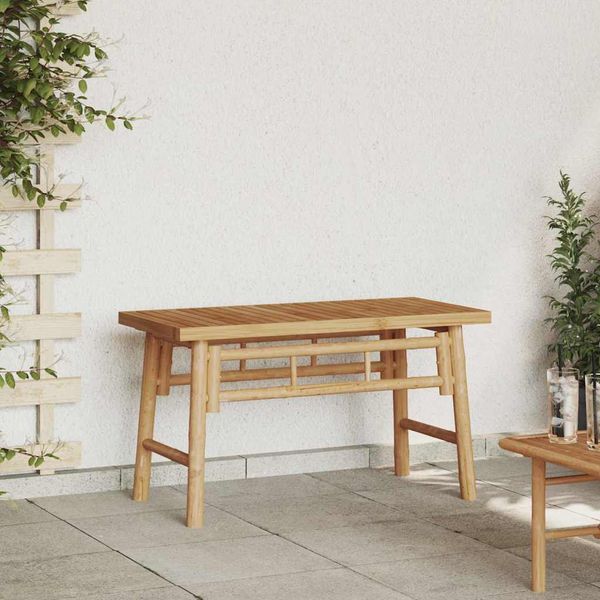 vidaXL lavička Hnedá 80 x 38 x 45 cm Bambus