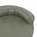 vidaXL Ergonomický matrac pre psa 75x53 cm ľanový vzhľad šedý