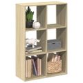 vidaXL Rozdeľovacia knižnica dub sonoma 69,5x29x103,5 cm kompoz. drevo