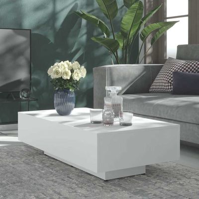 vidaXL Konferenčný stolík biely 100x49,5x31 cm kompozitné drevo