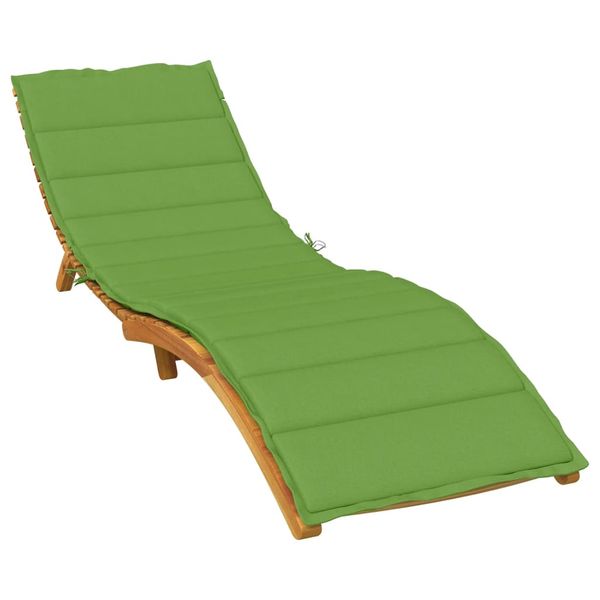 vidaXL Vankúš na lehátko bledozelený 200x70x4 cm látkový