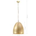vidaXL Industriálna závesná lampa 25 W mosadzná 42 cm okrúhla E27