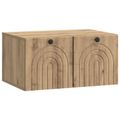 vidaXL Nástenná TV skrinka 59,5 x 41 x 30 cm Dub artisan
