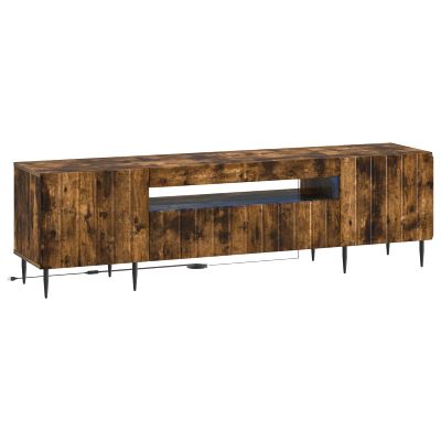 vidaXL LED TV kabinet ZWOLLE Dymový dub Kompozitné drevo