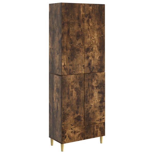 vidaXL Sada skríň 2 pcs Dymový dub 66 x 34,5 x 95 cm Kompozitné drevo