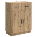 vidaXL Servírovacia skriňa Dub artisan 66 x 34,5 x 87 cm