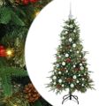 vidaXL Umelý Sklápací Vianočný Stromček Zelená 150 cm PE a PVC