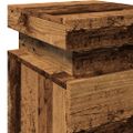 vidaXL Nočné stolíky 2 ks staré drevo 35x39x55 cm kompozitné drevo