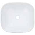 vidaXL Umývadlo 44,5x39,5x14,5 cm biele keramické
