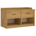 vidaXL Lavica do predsiene SANDNES 87x40x50 cm borovicový masív