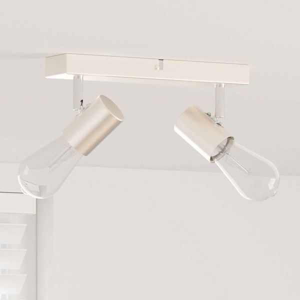 vidaXL Stropné bodové svetlo so bodmi Niklová 26 x 6,5 x 11,5 cm Kov