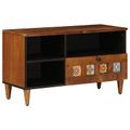 vidaXL TV skrinka s poličkou Orech 80 x 33 x 46 cm Masívne mango drevo