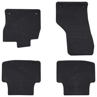 vidaXL Autokoberec 4 pcs Čierna vhodné pre VW PASSAT B8 2014-2023 Guma