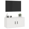vidaXL Nástenná TV skrinka biela 80x34,5x40 cm