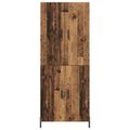 vidaXL Highboard Staré drevo 69,5 x 34 x 180 cm Kompozitné drevo