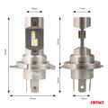 LED žárovky hlavného svietenia Séria H25 CANBUS H4 H19 12V 36W AMIO-04711