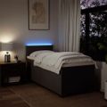 vidaXL Boxspring posteľ s matracom tmavohnedá 100x200 cm látka
