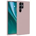 Obal Etteri Silicone pre Samsung Galaxy S22 Ultra svetloružový