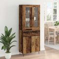 vidaXL Highboard Staré drevo 69,5 x 34 x 90 cm Kompozitné drevo
