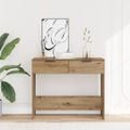 vidaXL Konzolový stolík Artisan Dub 90x36x75 cm Konštruktérske drevo