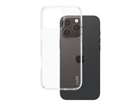 Zadný kryt pre mobilný telefón - s čistým rámom - oleofóbny povrch, termoplastický polyuretán (TPU), polykarbonát (PC) - priehľadná - pre Apple iPhone 16 Pro Max