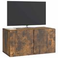vidaXL Nástenná TV skrinka 59,5 x 31 x 30 cm Dymový dub