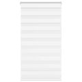 vidaXL Zebra roleta biela 85x100 cm šírka látky 80,9 cm polyester