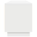 vidaXL TV skrinka s LED svetlami biela 193,5x41x50 cm