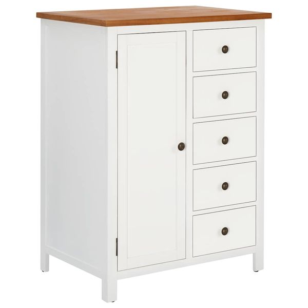 vidaXL Šatník 76x52x105 cm masívne dubové drevo