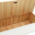 vidaXL Lavica biela 107x45x75,5 cm masívna jedľa