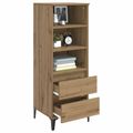vidaXL Highboard Dub artisan 40 x 36 x 110 cm Kompozitné drevo