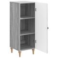 vidaXL Servírovacia skriňa Sivá sonoma 33 x 34,5 x 90 cm