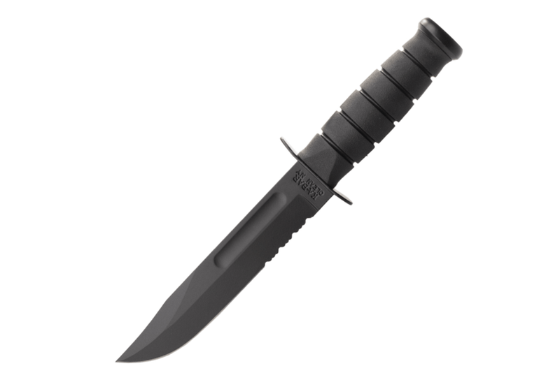 KA-BAR KB-1214 Black Utility taktický nôž 17,9cm, čierna, Kraton, puzdro Kydex