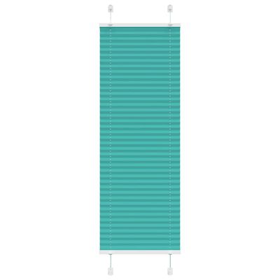 vidaXL Plisovaná roleta petrolejovo zelená 40x150 cm šírka látky 39,4 cm polyester